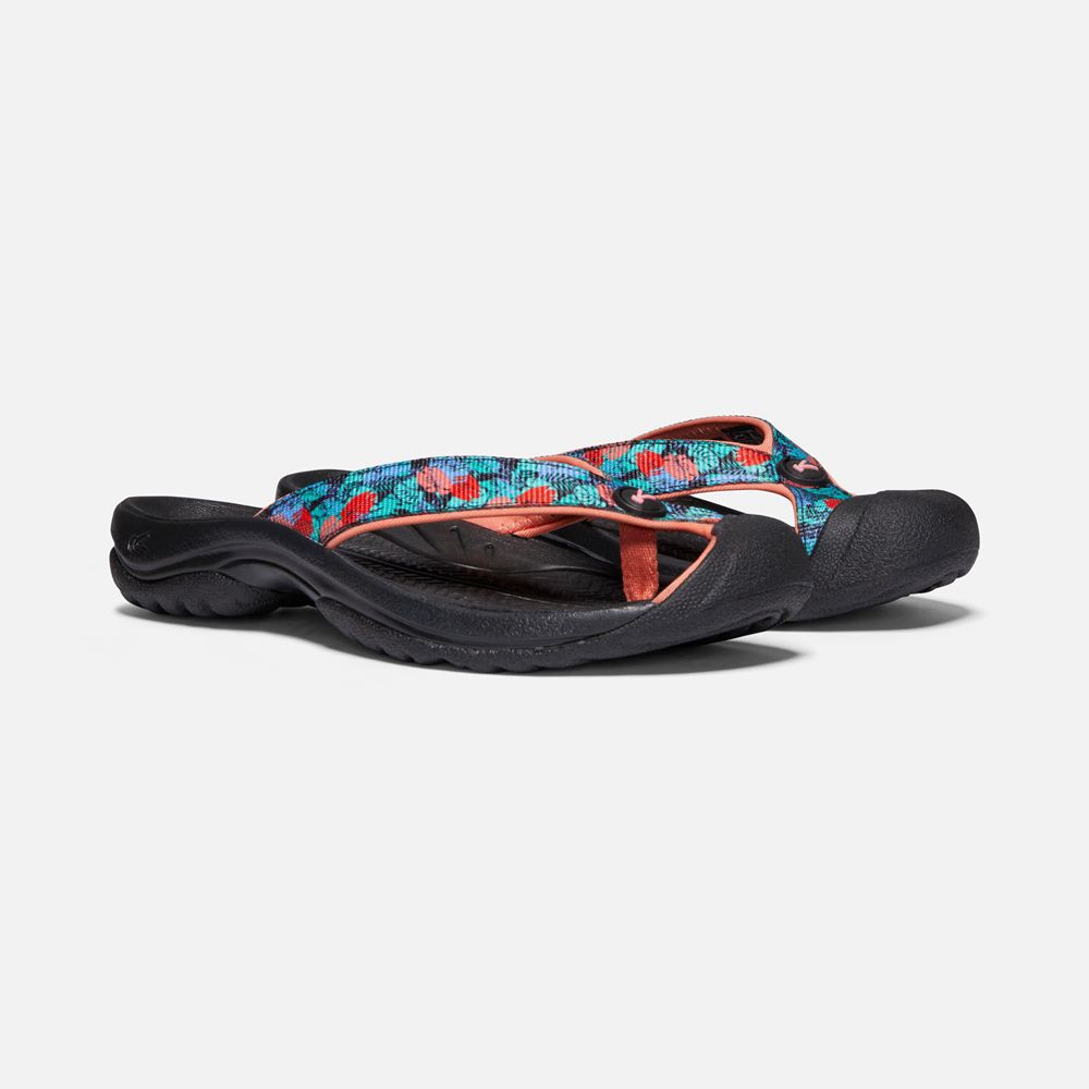 Keen Flip Flops Dam Svarta - Waimea H2 Sandal - 794302XZQ